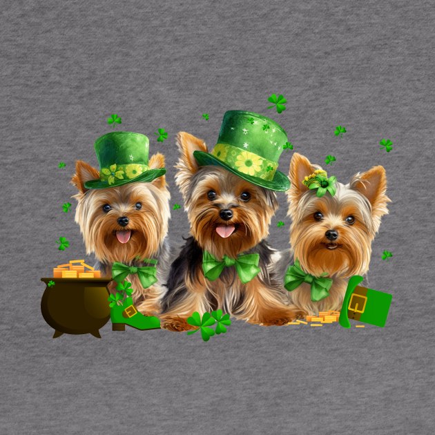 My Yorkie Is My Lucky Charm St Patricks Day by Zaaa Amut Amut Indonesia Zaaaa